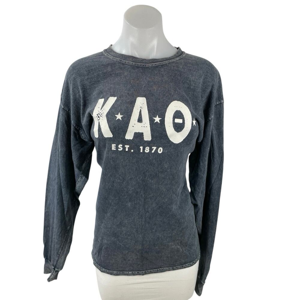 Sturdy Built Kappa Alpha Theta Sorority Graphic Long-Sleeve Tee T-Shirt Top Sz M
